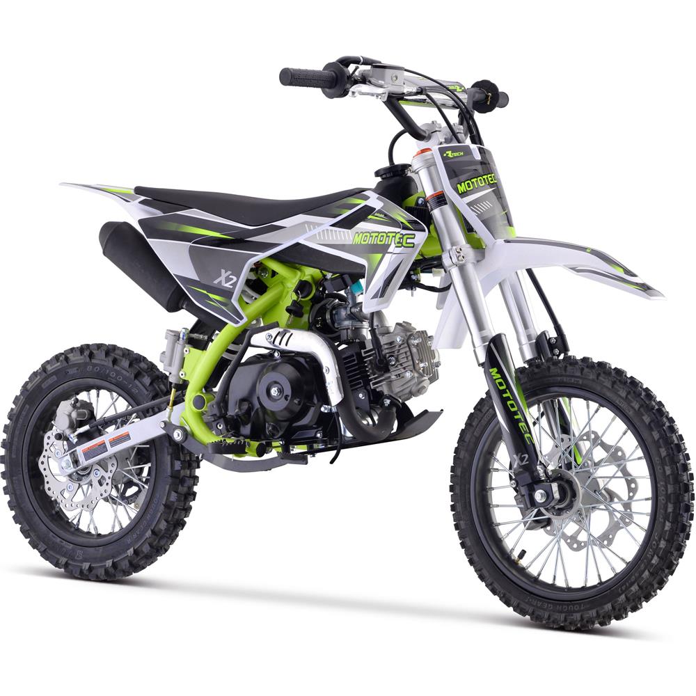 MotoTec X2 110cc 4-Stroke Gas Dirt Bike