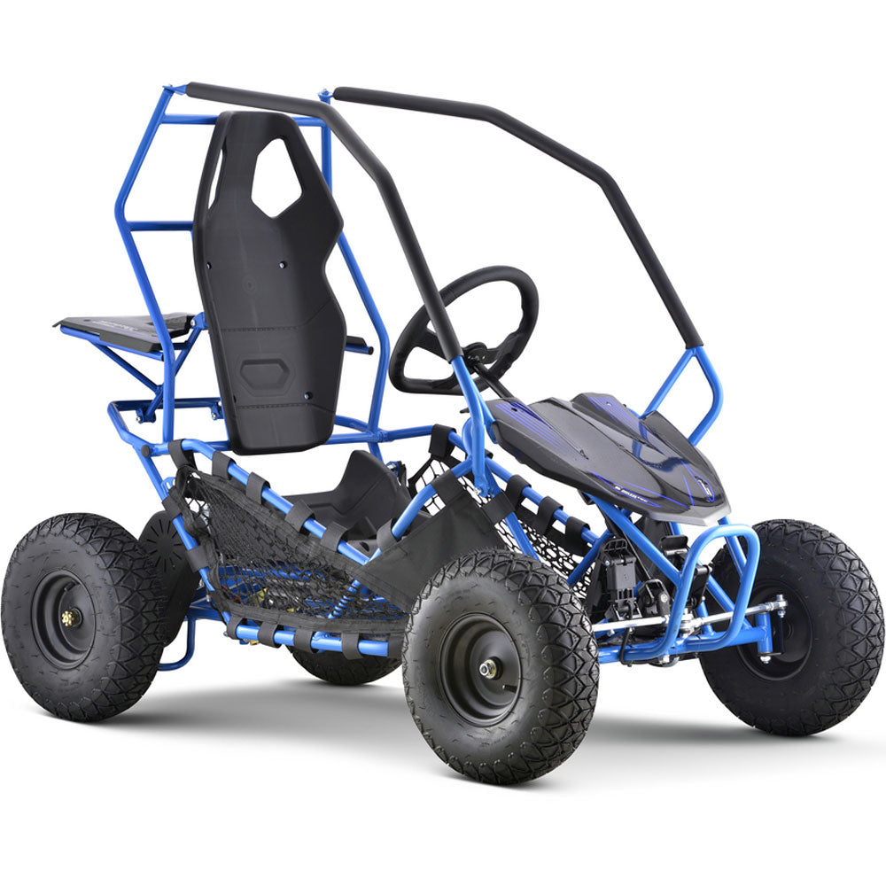 MotoTec Maverick Go Kart 36v 1000w Blue