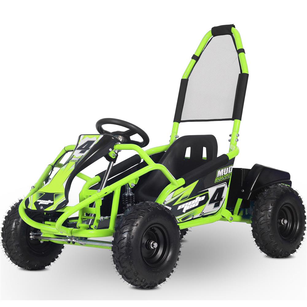 MotoTec Mud Monster Kids Eléctrico 48v 1000w Go Kart Doble Suspensión Verde