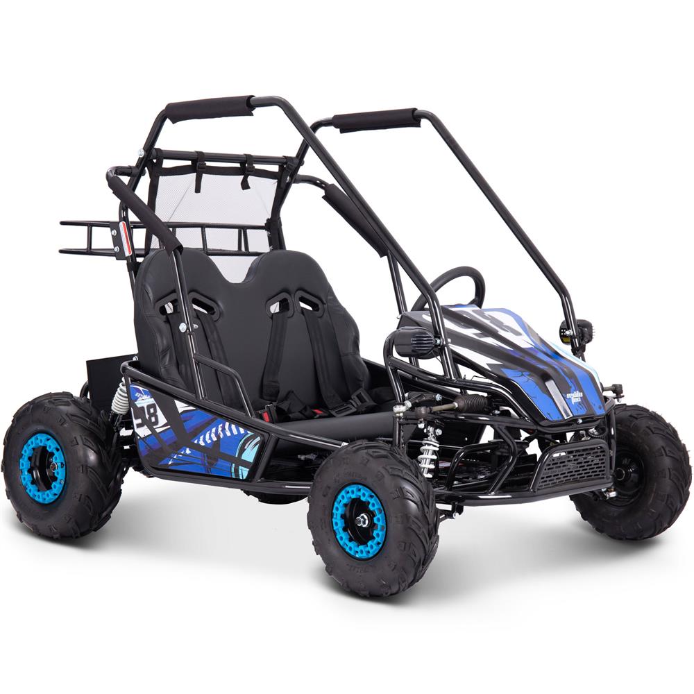 MotoTec Mud Monster XL 60v 2000w Go Kart Eléctrico Doble Suspensión Azul